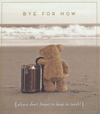 Beach Bear Leaving Card