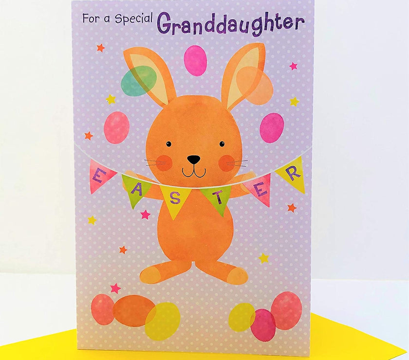 Special Granddaughter Bunny Easter Card