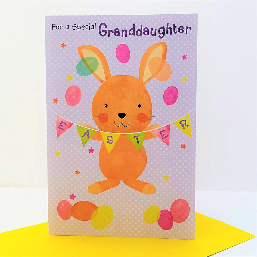 Special Granddaughter Bunny Easter Card