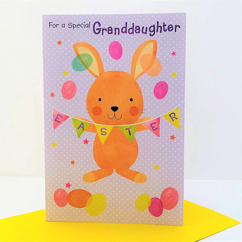 Special Granddaughter Bunny Easter Card