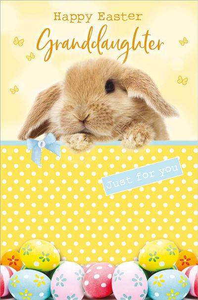 Granddaughter Bunny Easter Card - House of Cards