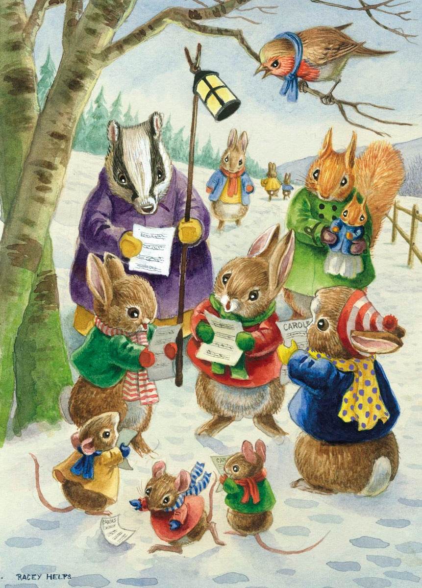 Carol Singers Christmas Card - House of Cards