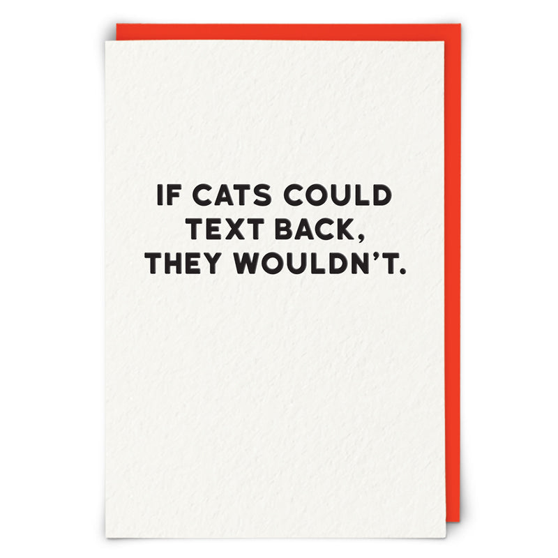 If Cats Could Text Birthday Card