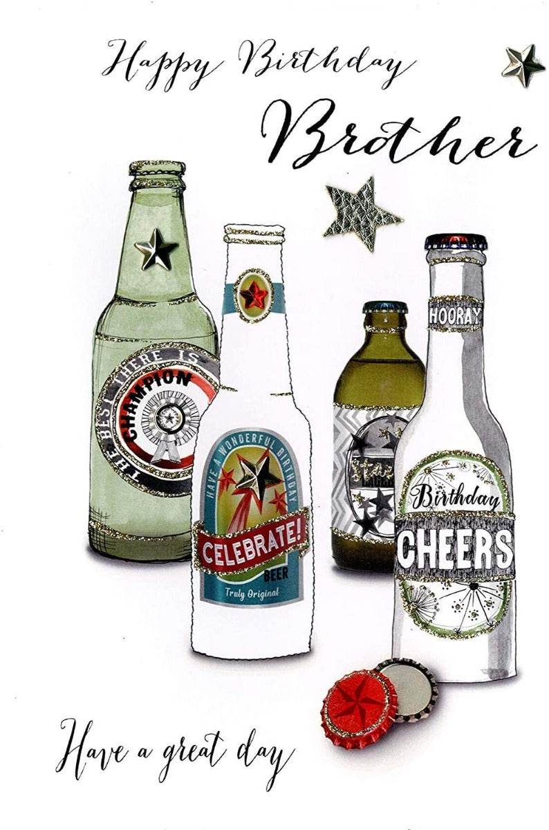 Brother Beers Birthday Card - House of Cards