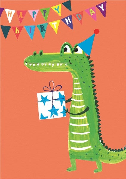 Crocodile Birthday Card