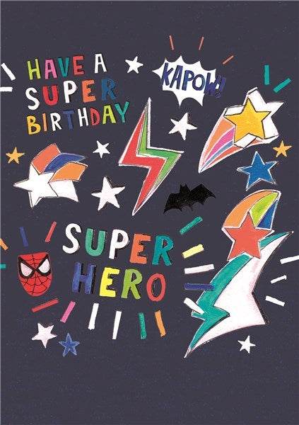 Super Hero Birthday Card - House of Cards