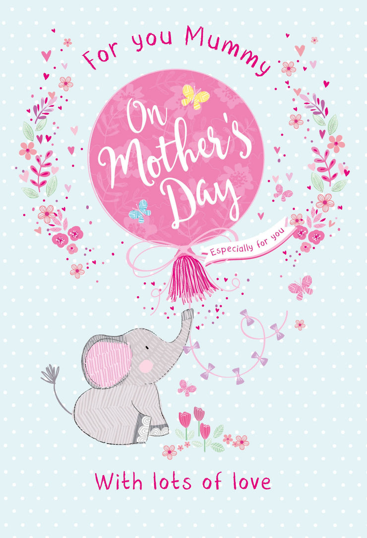Mummy Elephant Mothers Day Card