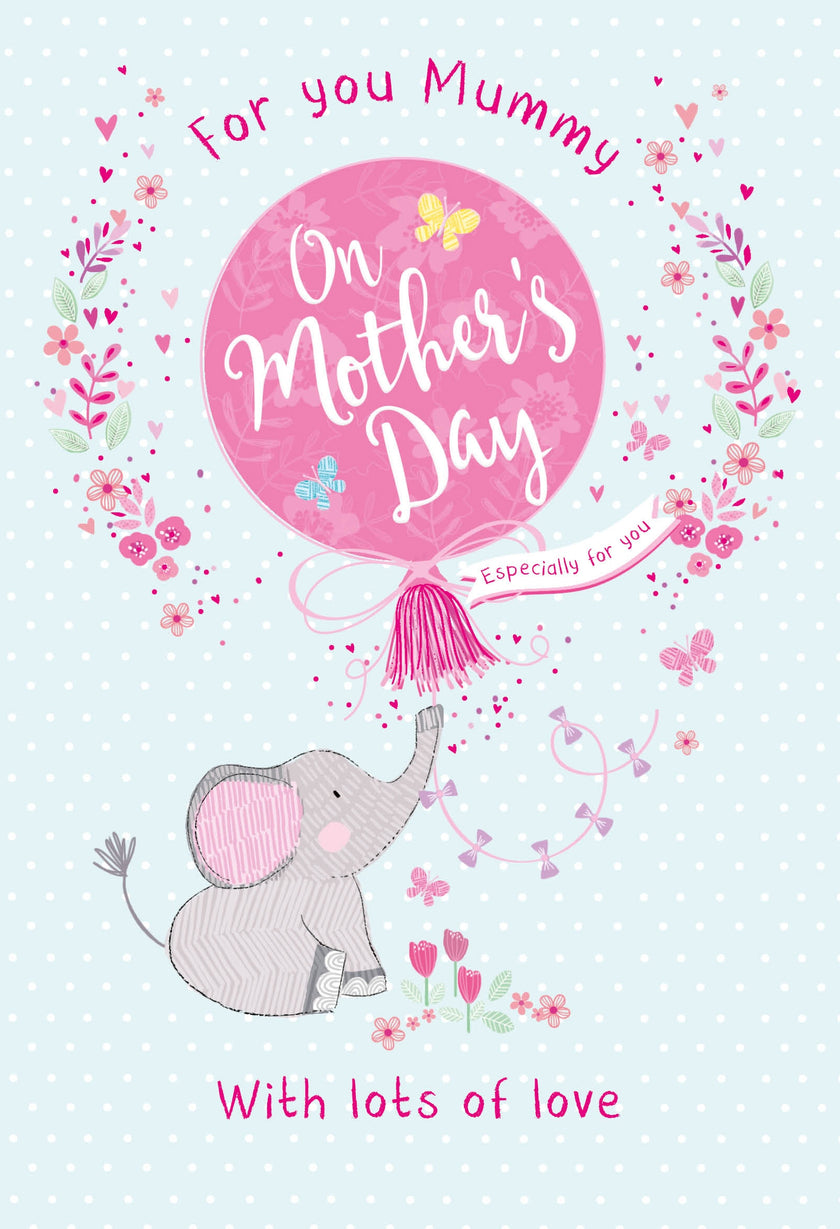 Mummy Elephant Mothers Day Card