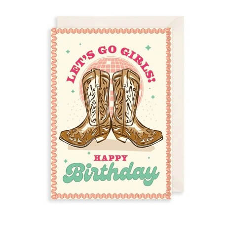 Howdy Boots Birthday Card