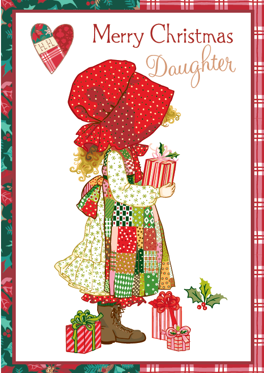 Holly Hobbie Daughter Christmas Card
