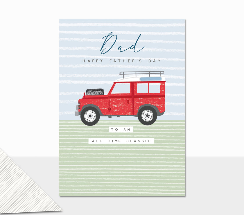 SUV 4 x 4 All Time Classic Fathers Day Card