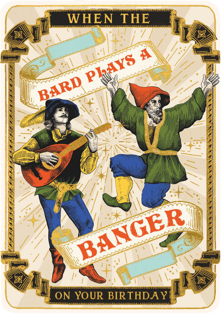 Huzzah Banger Birthday Card