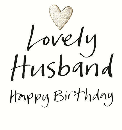 Lovely Husband Birthday Card