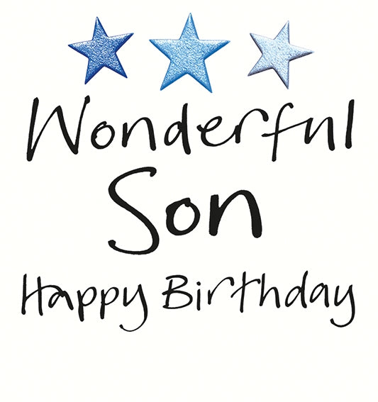 Wonderful Son Birthday Card