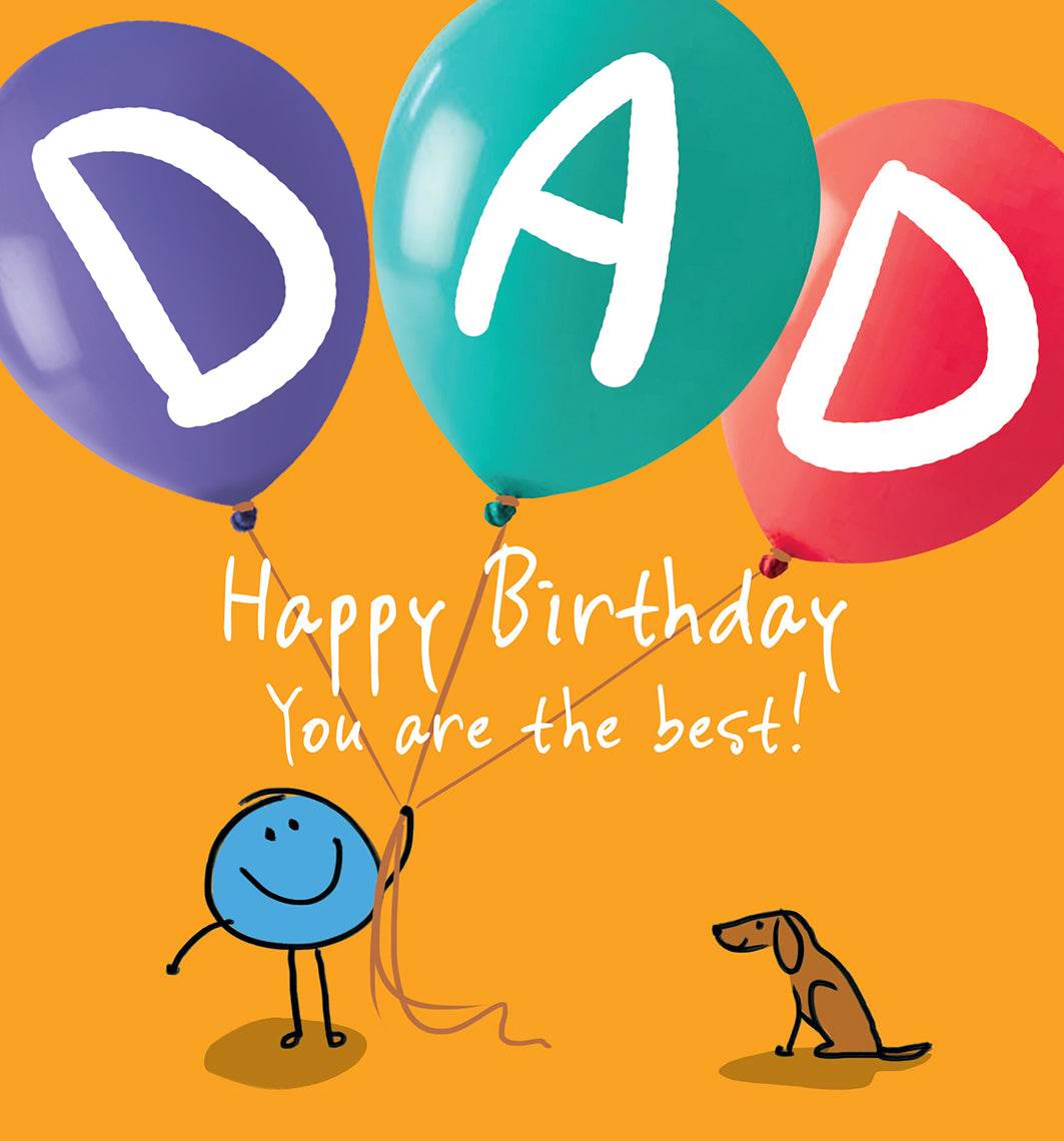 Ballooning Dad Birthday Card - House of Cards