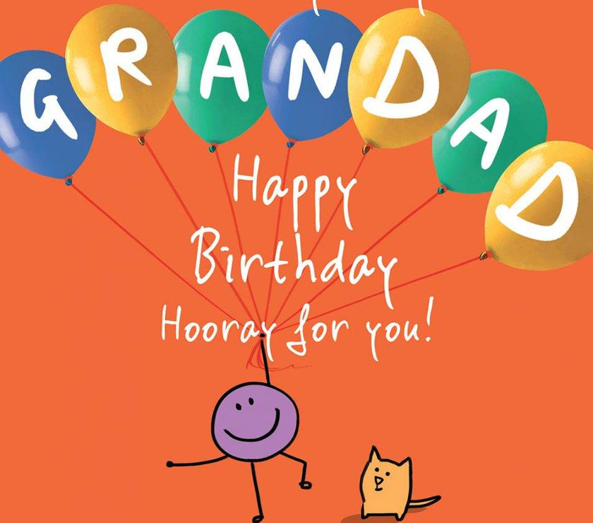 Ballooning Grandad Birthday Card - House of Cards