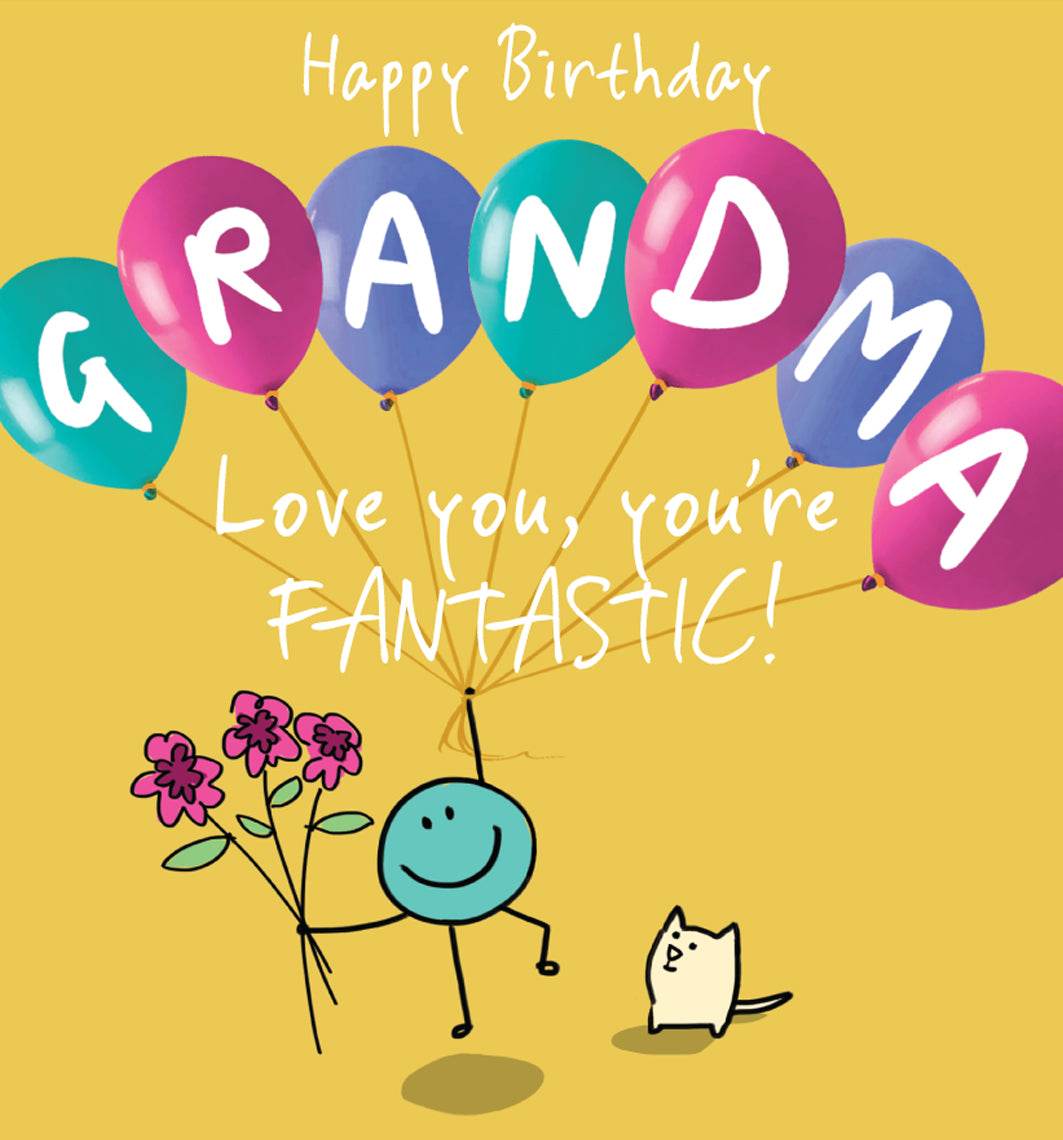 Ballooning Grandma Birthday Card - House of Cards