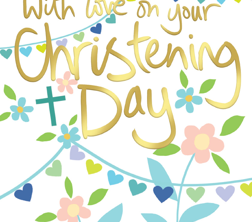 Charm Christening Card