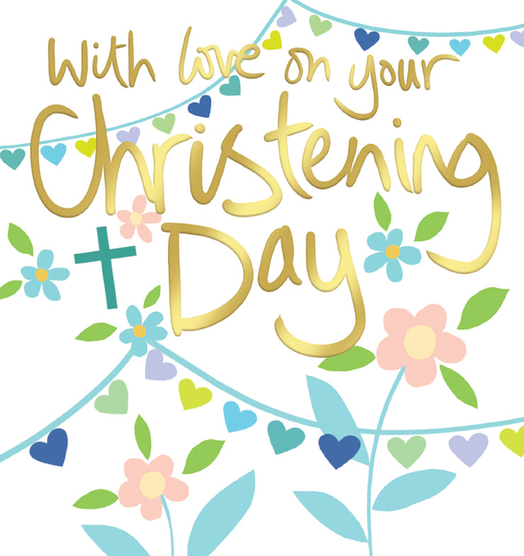 Charm Christening Card