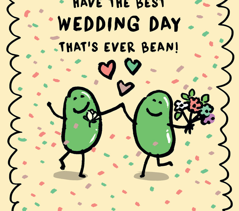 Human Bean Best Wedding Card