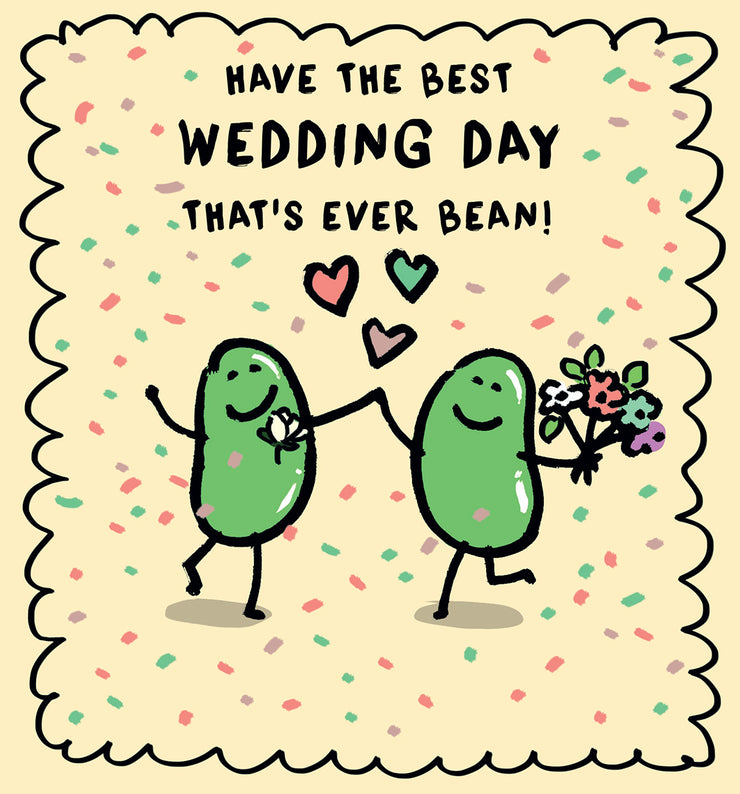 Human Bean Best Wedding Card