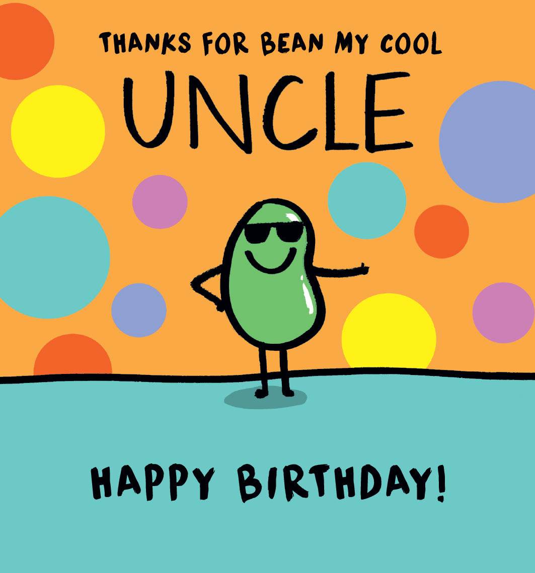 Human Bean Uncle Birthday Card - House of Cards