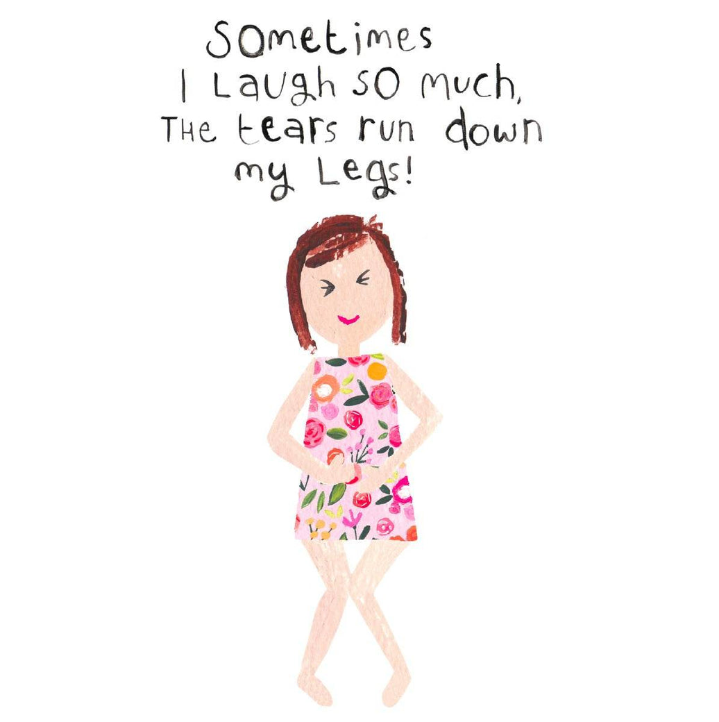 Tears Down My Legs Birthday Card - House of Cards