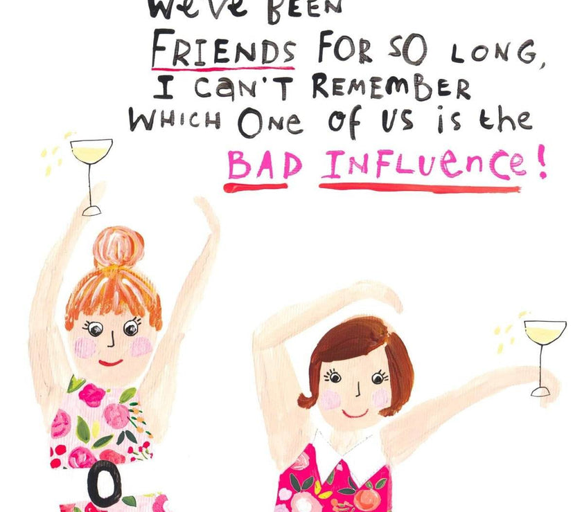 Bad Influence Birthday Card - House of Cards