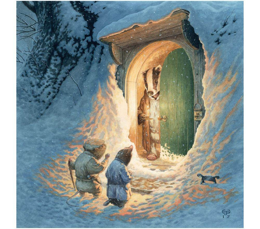 Willows Badgers Door Christmas Cards - House of Cards