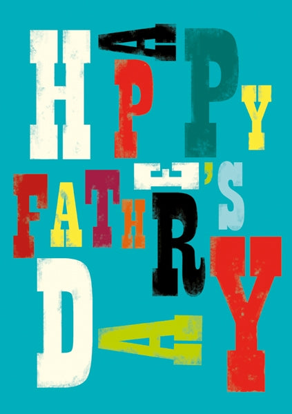 Crazy Letters Happy Fathers Day Card