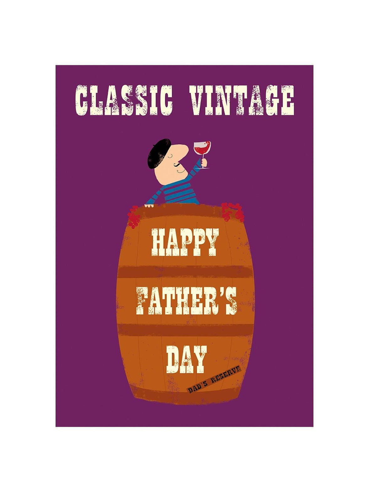 Classic Vintage Wine Fathers Day Card - House of Cards