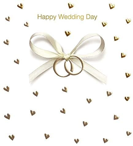 Hearts Happy Wedding Day Greeting Card