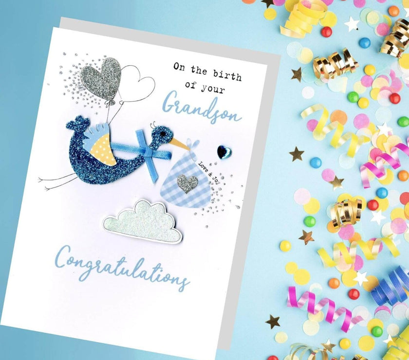 Grandson Birth Card