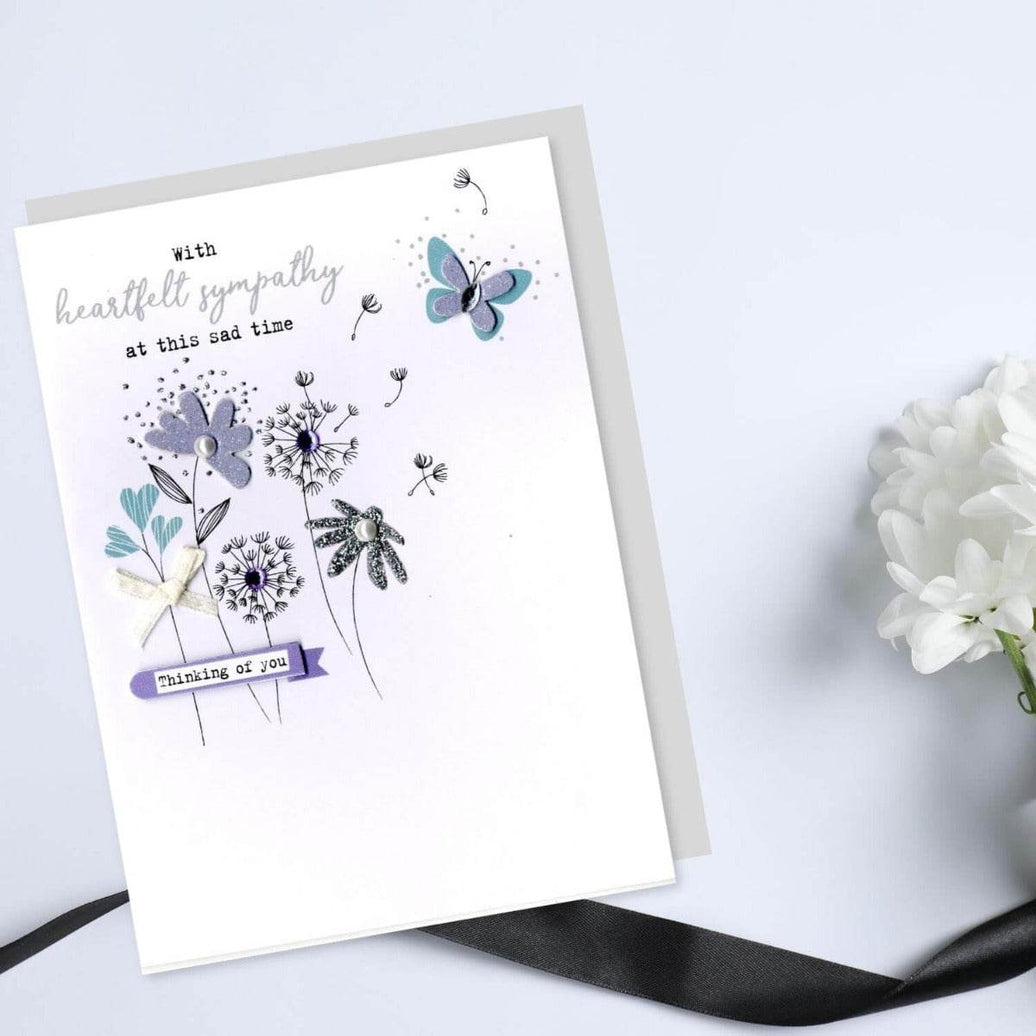 Sympathy Greeting Card - House of Cards