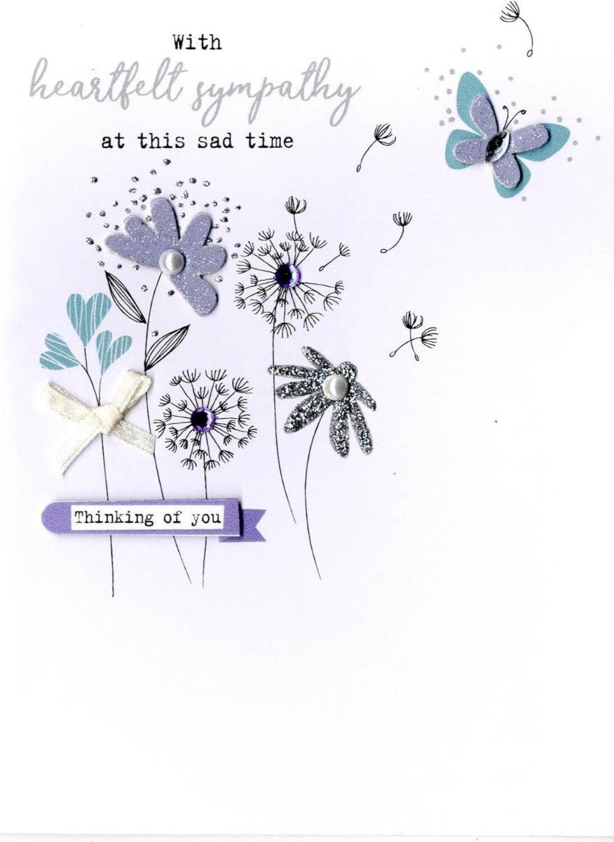 Sympathy Greeting Card - House of Cards