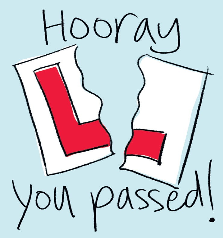 Shiny Happy Passed Driving Test Greeting Card