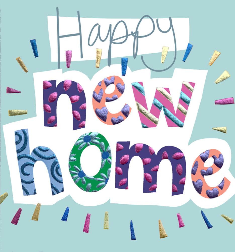 Topsy Turvy New Home Greeting Card - House of Cards