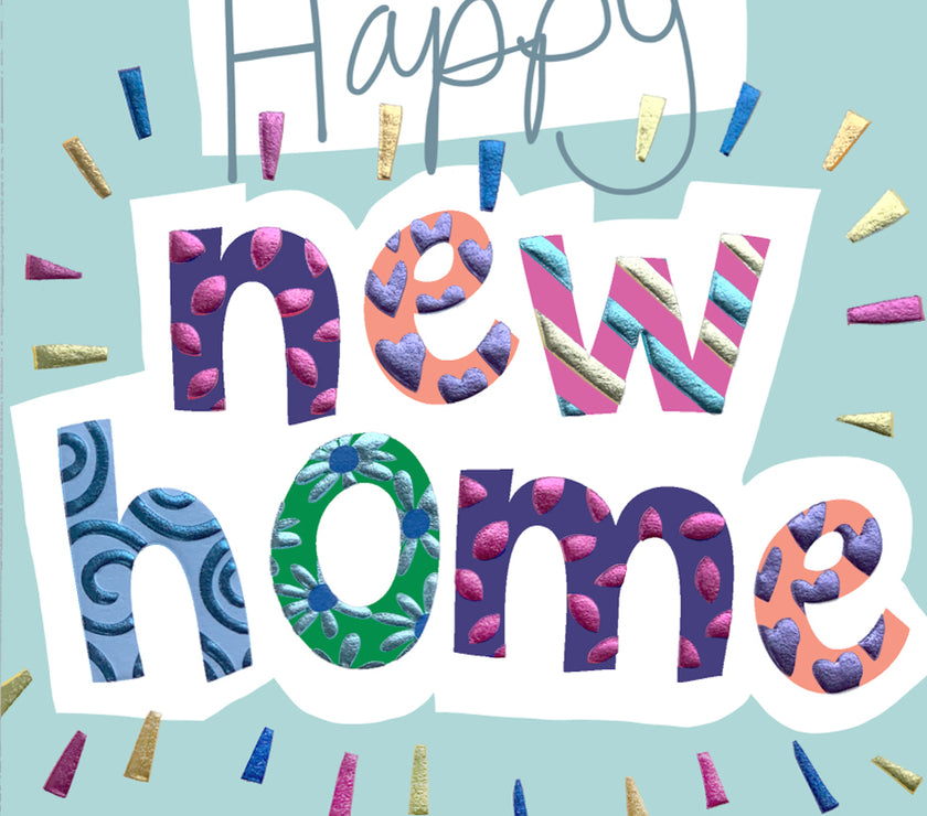 Topsy Turvy New Home Greeting Card