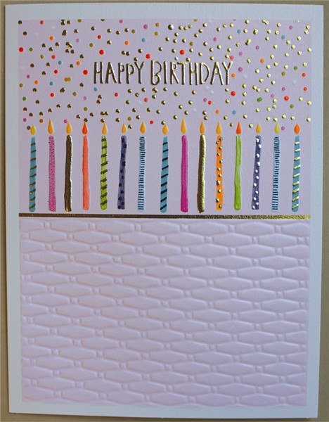 Candles Happy Birthday Card