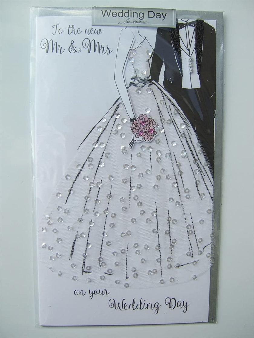 Mr and Mrs Wedding Greeting Card