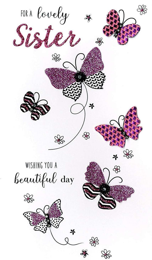 Lovely Sister Birthday Card