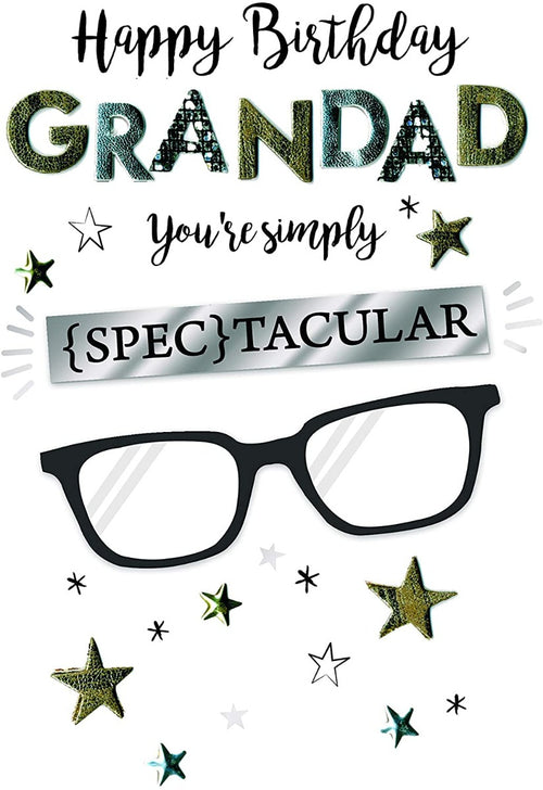 Champagne Spectacular Grandad Birthday Card