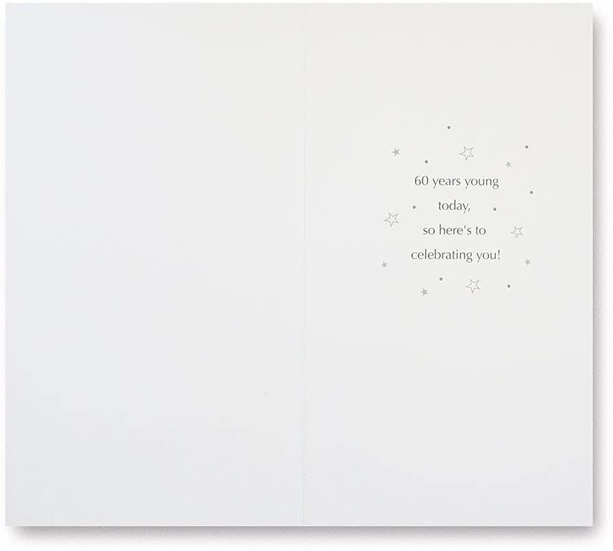 Champagne Stars 60th Birthday Card - House of Cards
