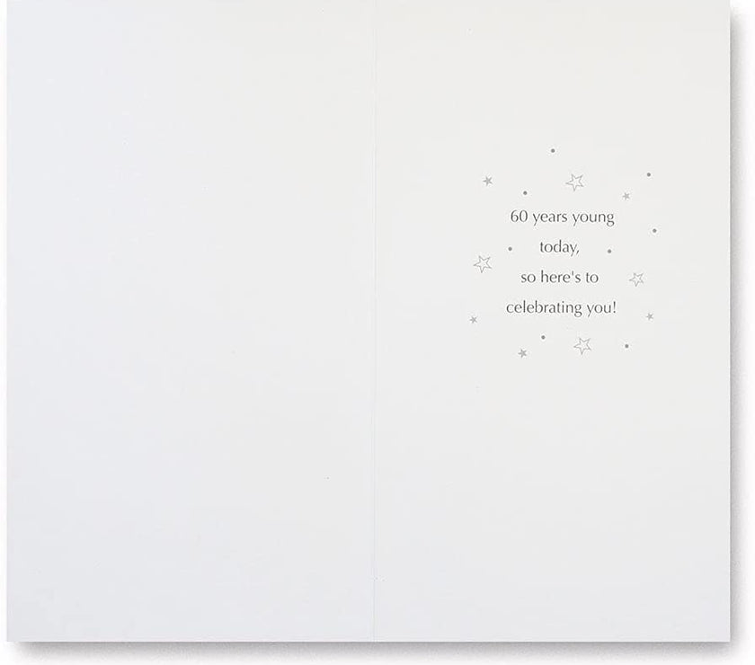 Champagne Stars 60th Birthday Card