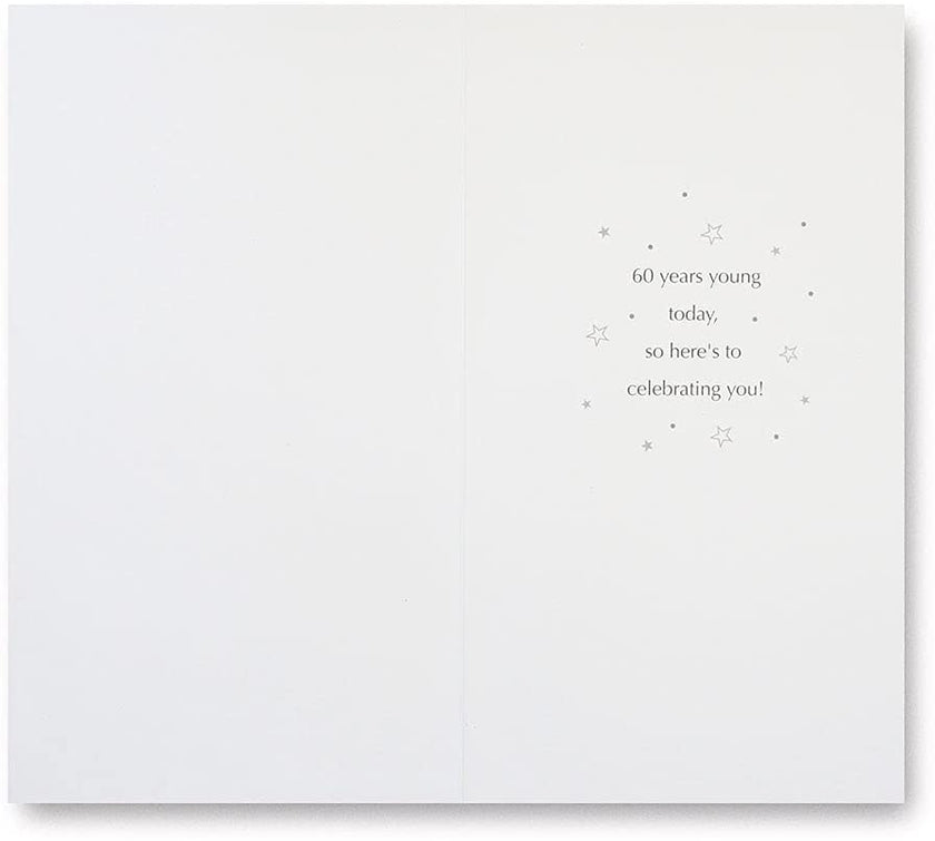 Champagne Stars 60th Birthday Card