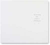 Champagne Stars 60th Birthday Card