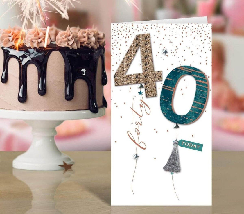 40th Birthday Card - House of Cards
