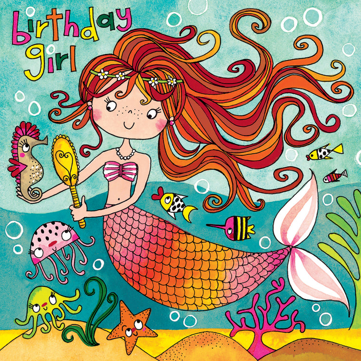 Mermaid Jigsaw Birthday Card