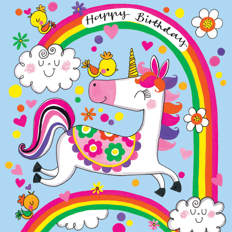 Love Unicorn Jigsaw Birthday Card