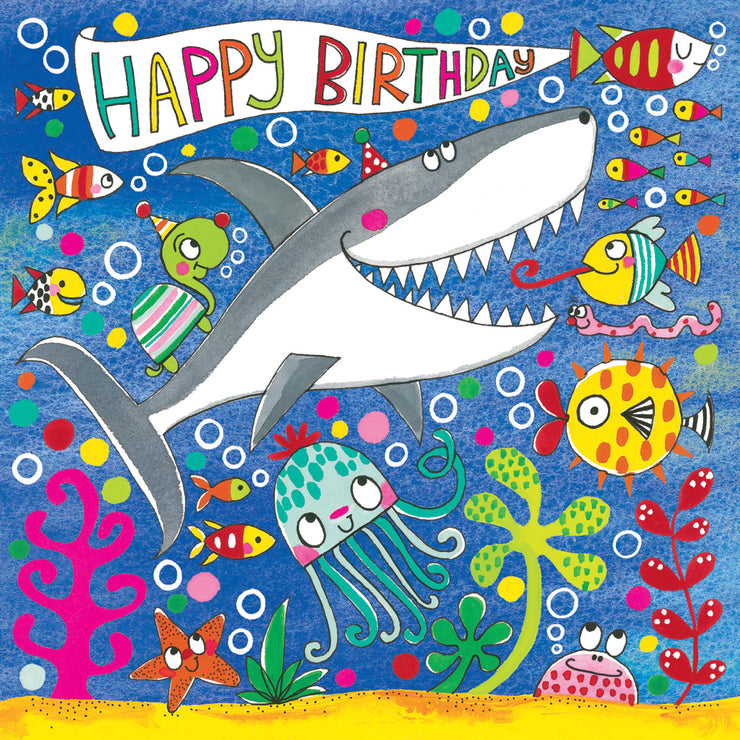 Shark Jigsaw Birthday Card
